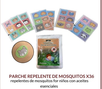 PARCHE REPELENTE MOSQUITOS PARA NIÑOS